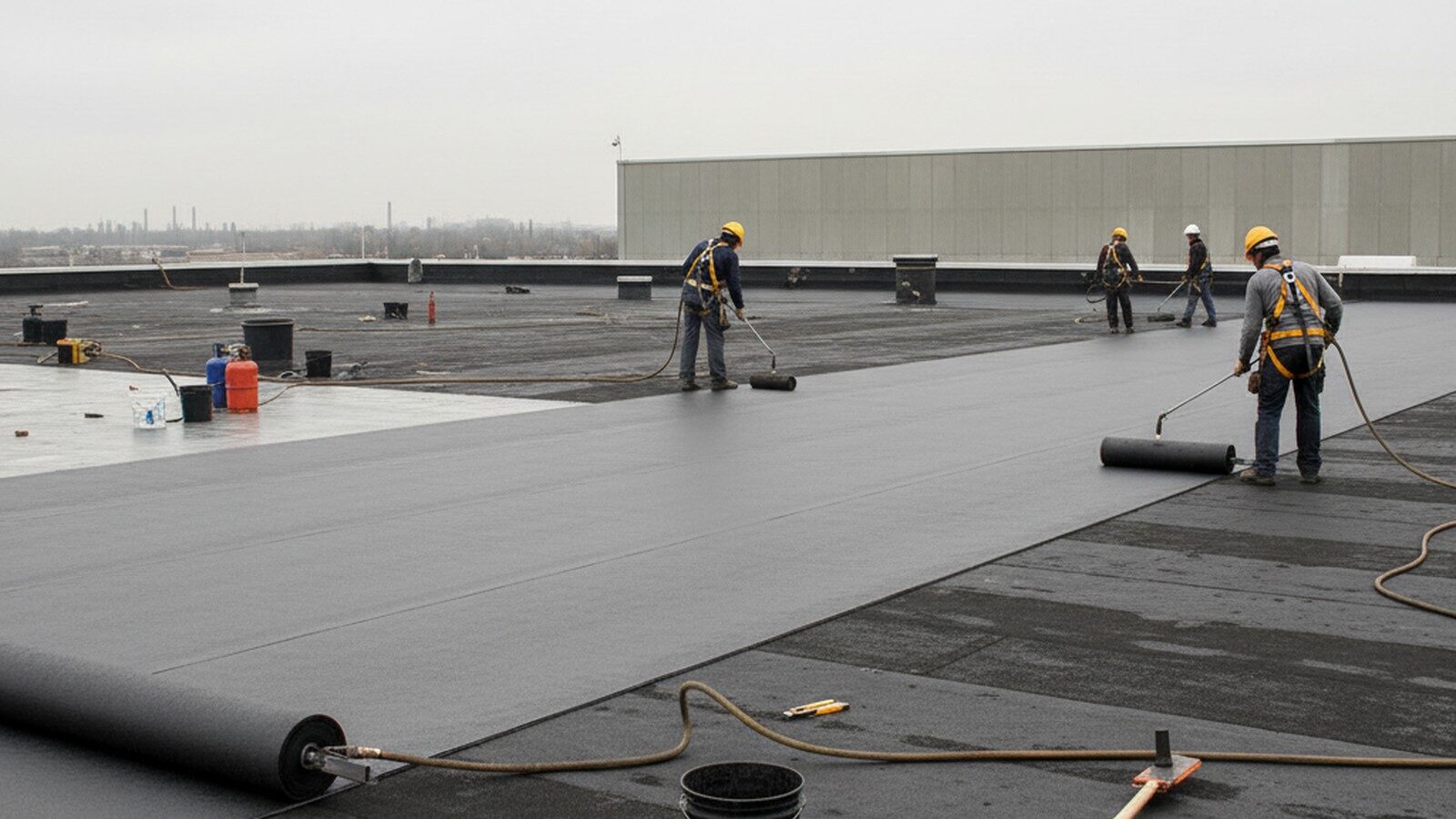 Высотные работы по кровле